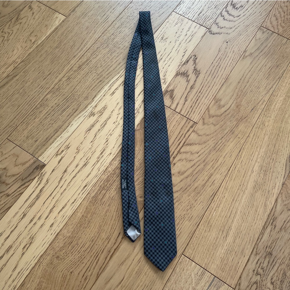 Vtg Christian Dior Monsieur Triangle Tie - Picture 3 of 6